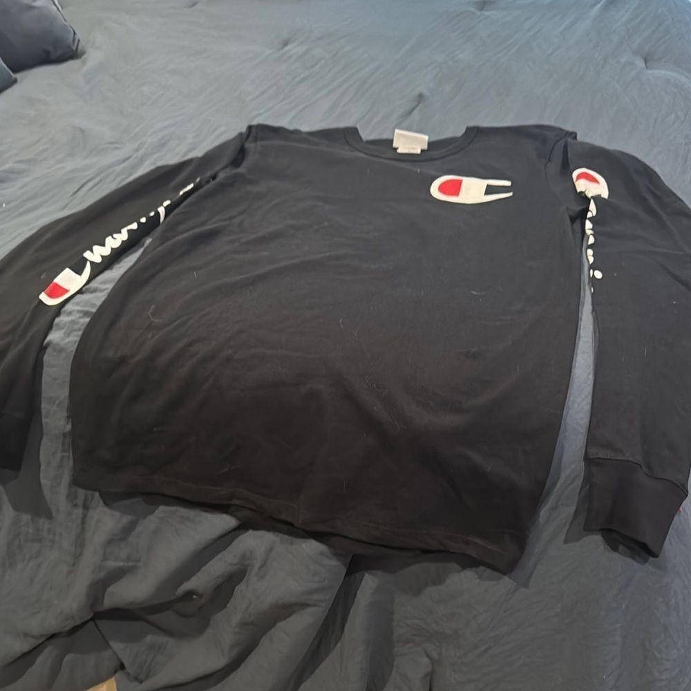 Champion Black Long Sleeve Shirt
